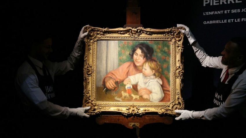 Gün yüzüne çıkan Renoir tablosu 1,8 milyon euroya satıldı