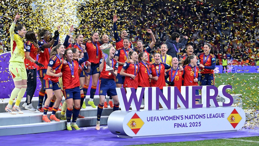 Üst üste ikinci kez: UEFA Kadınlar Uluslar Ligi'nde şampiyon İspanya