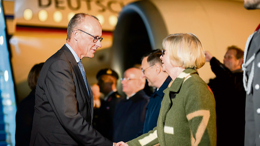 Sorg, Cumhurbaşkanı Erdoğan’la görüşmek üzere 29 Ekim’de Türkiye’ye gelen Şansölye Merz’i karşılarken.