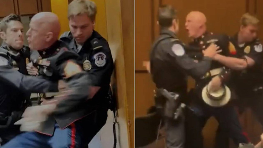 Dünya ABD Senatosundaki görüntüyü konuşuyor: 'Kimse İsrail için ölmek istemiyor' dedi, ortalık karıştı