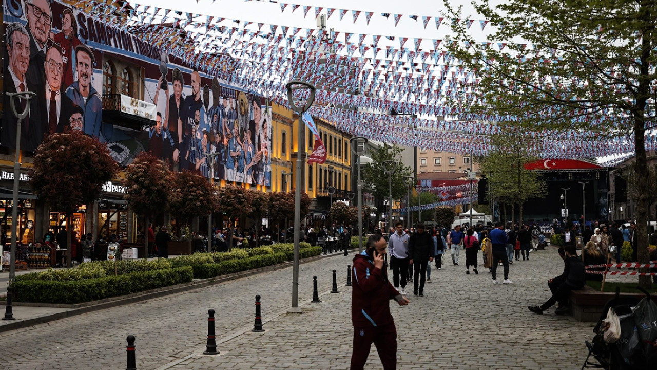 Trabzon sokaklarında şampiyonluk heyecanı