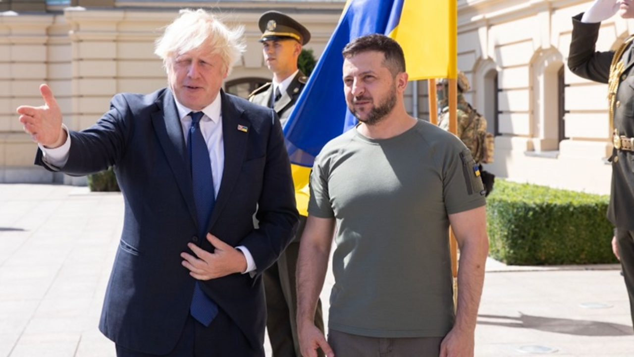Boris Johnson'dan Ukrayna'nın Bağımsızlık Günü'nde Kiev'e sürpriz ziyaret