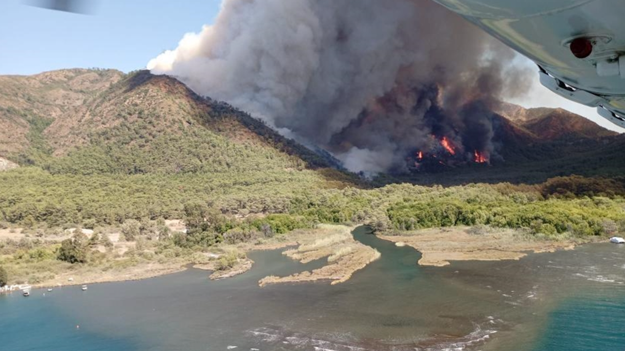Marmaris Yalancıboğaz'da orman yangını