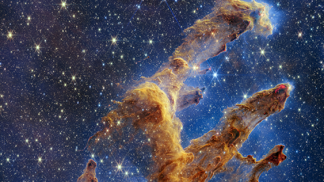 James Webb Teleskobu Yaratılış Sütunları'nın yeni görüntülerini yakaladı