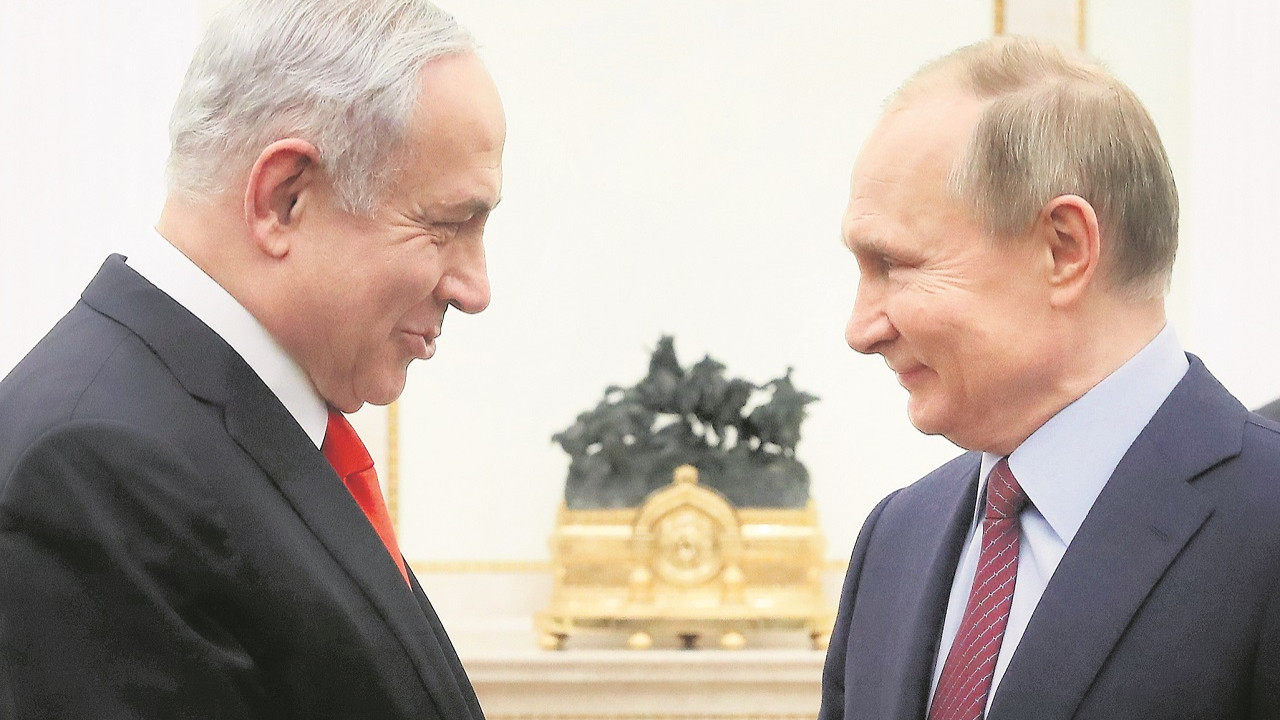 Netanyahu bir önceki döneminde Kremlin’de Putin tarafından ağırlanırken... (Fotoğraf: Getty Images)