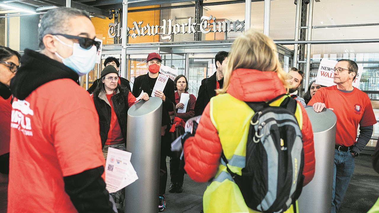 The New York Times grevi daha başlangıç, işçi hareketi büyüyecek