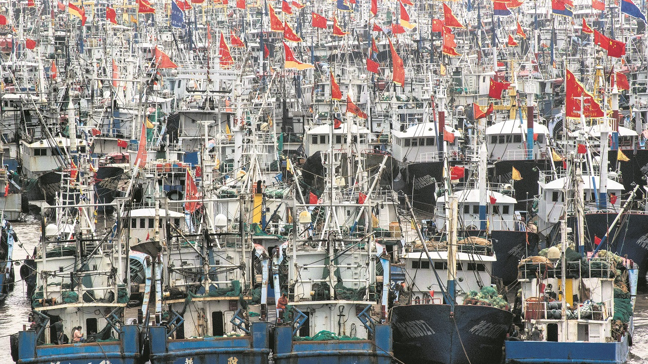 Çin’in önemli balıkçılık limanlarından Zhoushan (Fotoğraf: Gilles SabrIe/The New York Times)