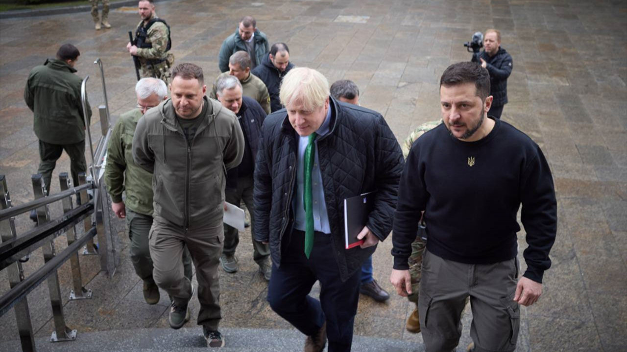 Boris Johnson Kiev'de