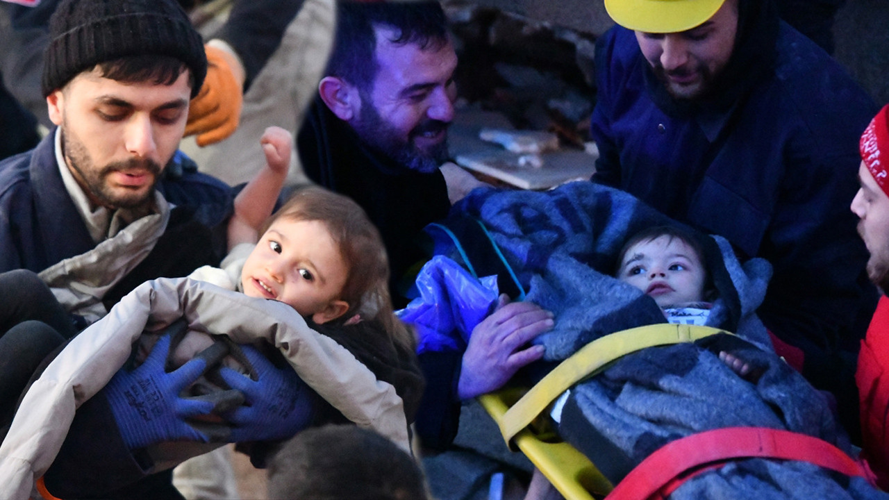 Gaziantep'te yıkılan binanın enkazından 40 saat sonra gelen ikiz bebekler kurtarıldı