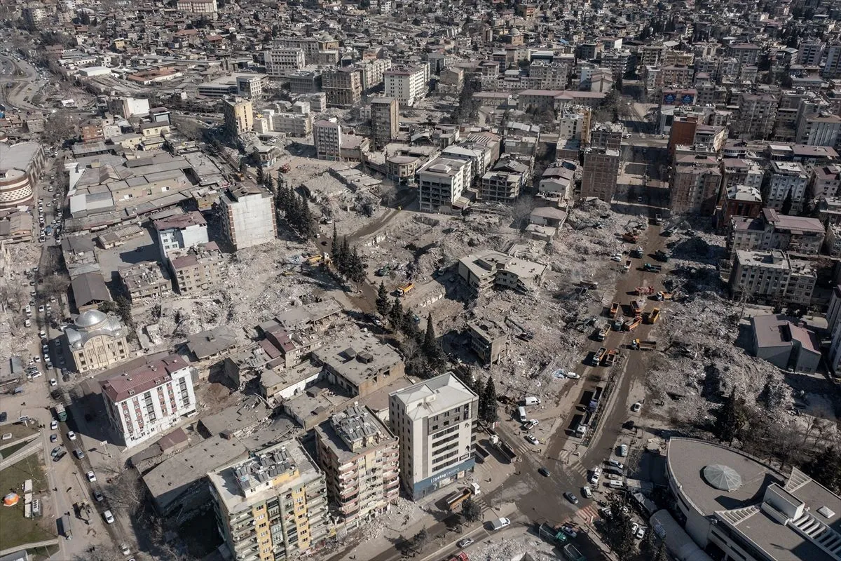 Kahramanmaraş'taki enkaz kaldırma çalışmalarından fotoğraflar