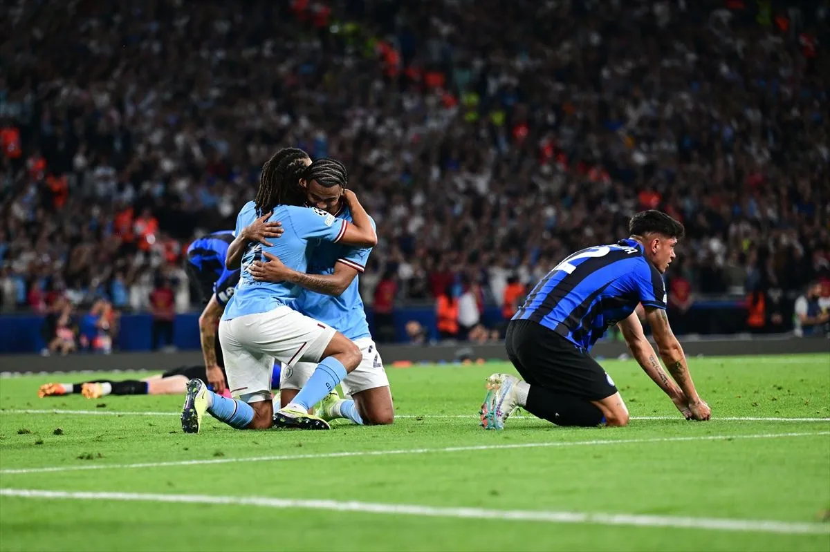 Manchester City'nin şampiyonluk sevinci
