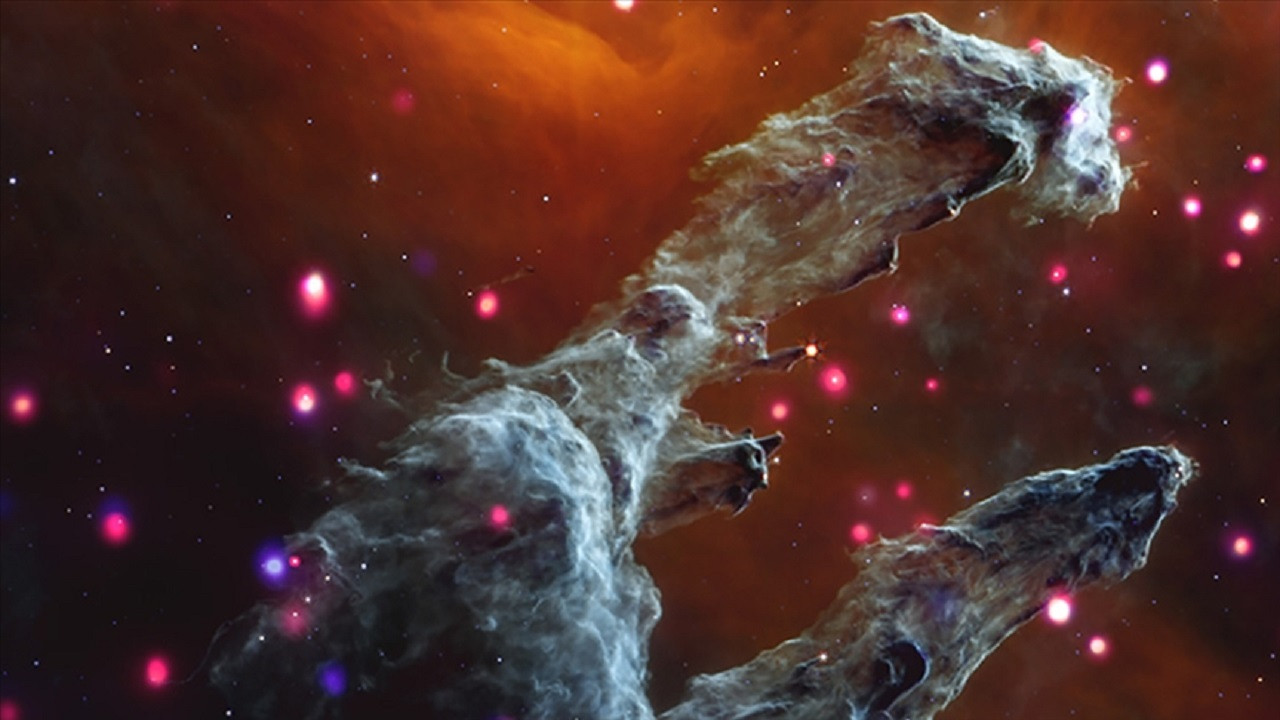 Webb Uzay Teleskobu Yaratılış Sütunları'nın detaylı kızılötesi fotoğraflarını çekti