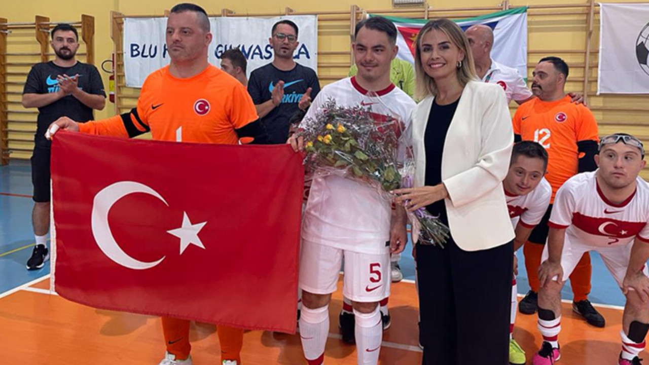 Down Sendromlu Futsal Milli Takımı Avrupa Şampiyonası'nda İrlanda'yı 5-1 yendi