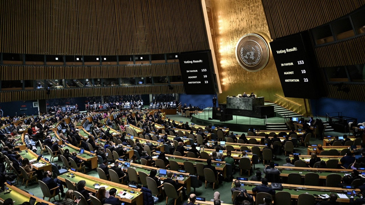 Gazze'de acil ateşkes talep edilen tasarı BM Genel Kurulu'nda kabul edildi
