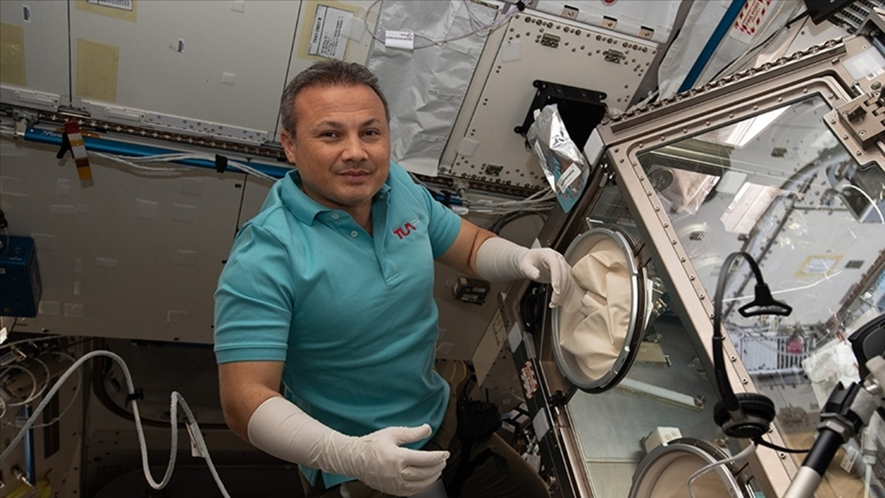 Alper Gezeravcı ISS'teki son deneyini yaptı