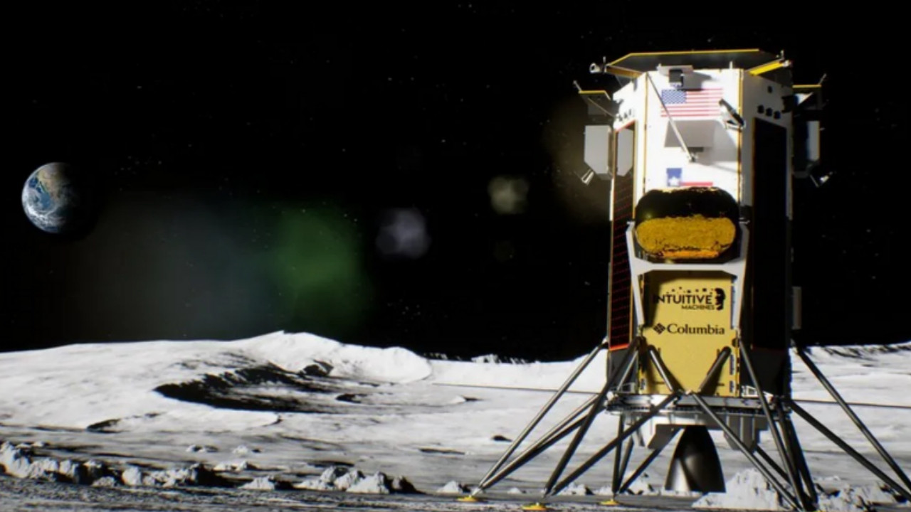 Çok hızlı iniş yaptı: 52 yıl sonra ABD'nin Ay'a iniş yapan ilk uzay aracı yan yattı