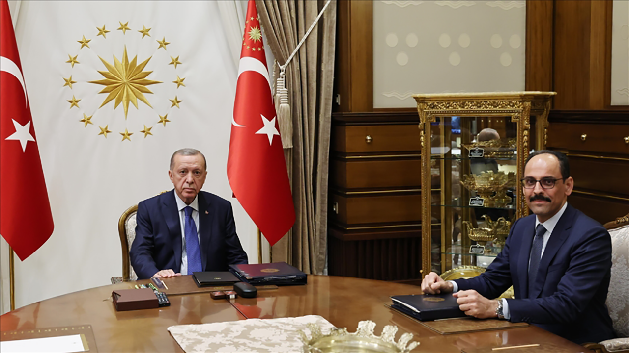 Erdoğan MİT Başkanı Kalın ve Bakan Tunç'u kabul etti