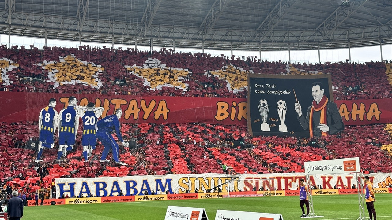 Fenerbahçe'den Galatasaray'ın koreografisine gönderme: Hababam güm güm güm