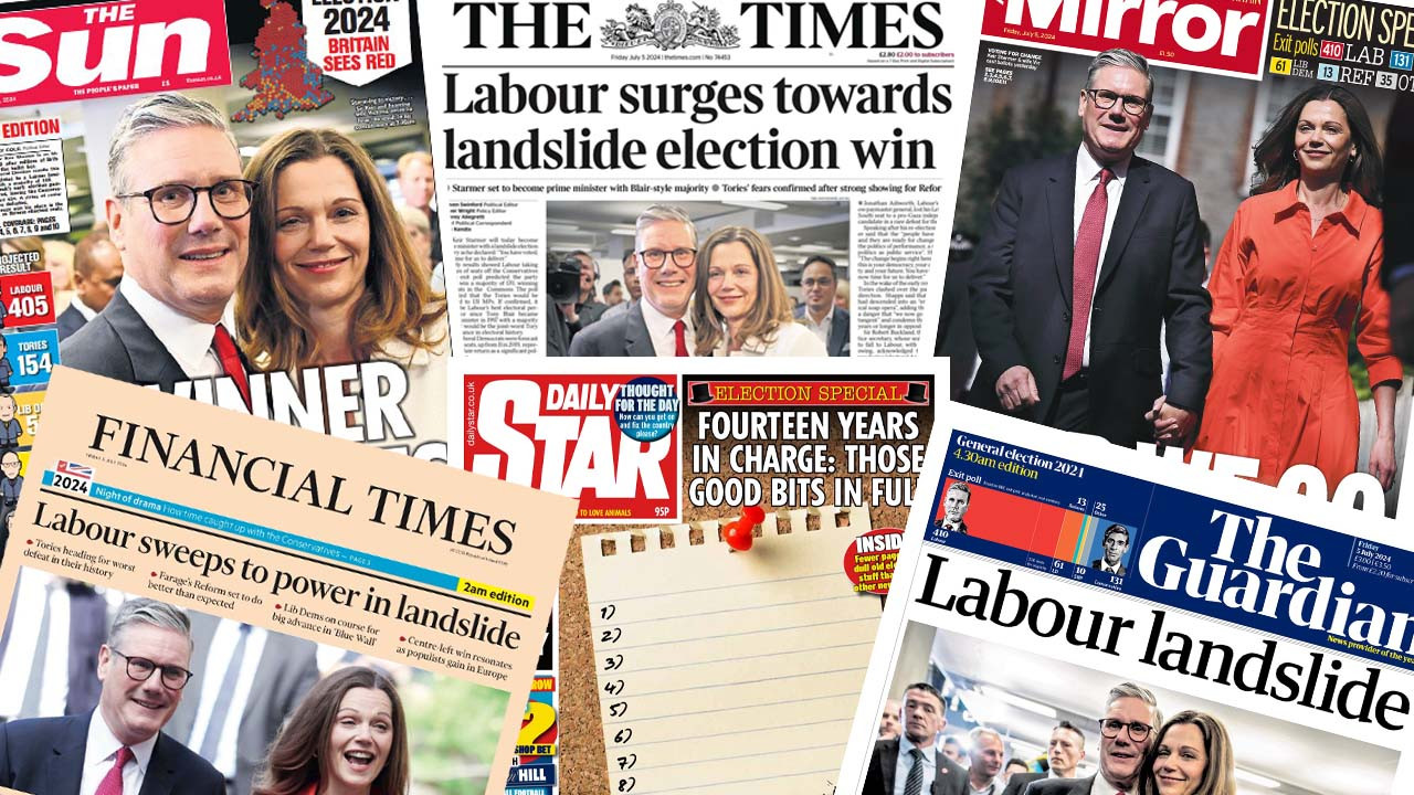 İngiltere'de gazeteler İşçi Partisi'nin zaferini nasıl gördü?