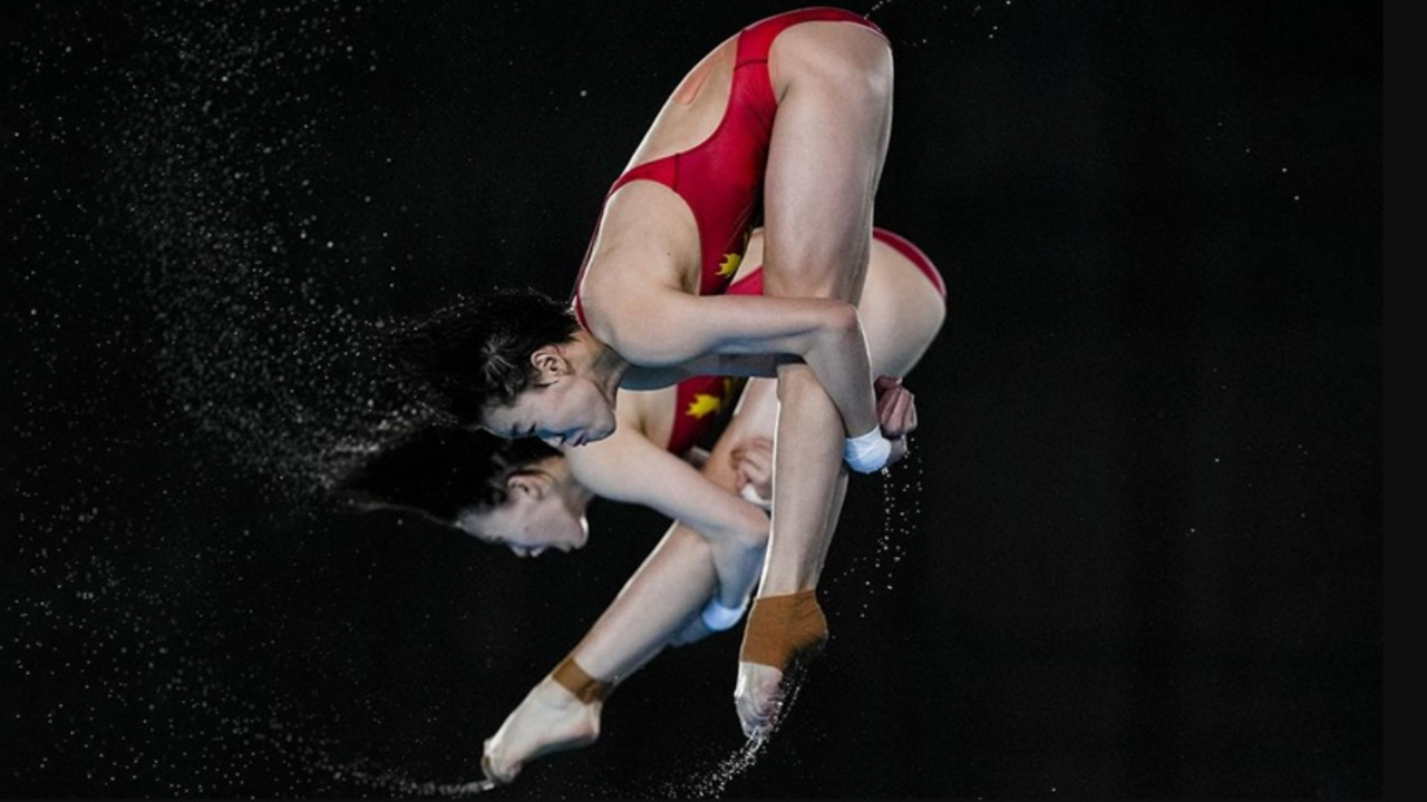 Çin Milli Takımı Paris 2024 kadınlar senkronize 10 metre platform atlamada birinci oldu