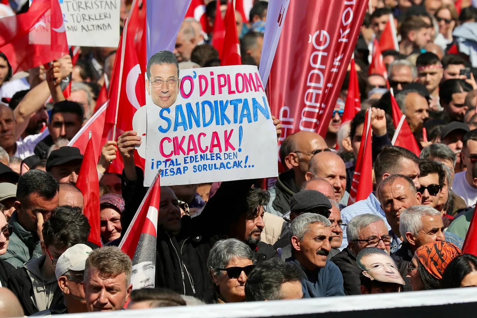 Maltepe'deki İmamoğlu'na Özgürlük mitinginden kareler