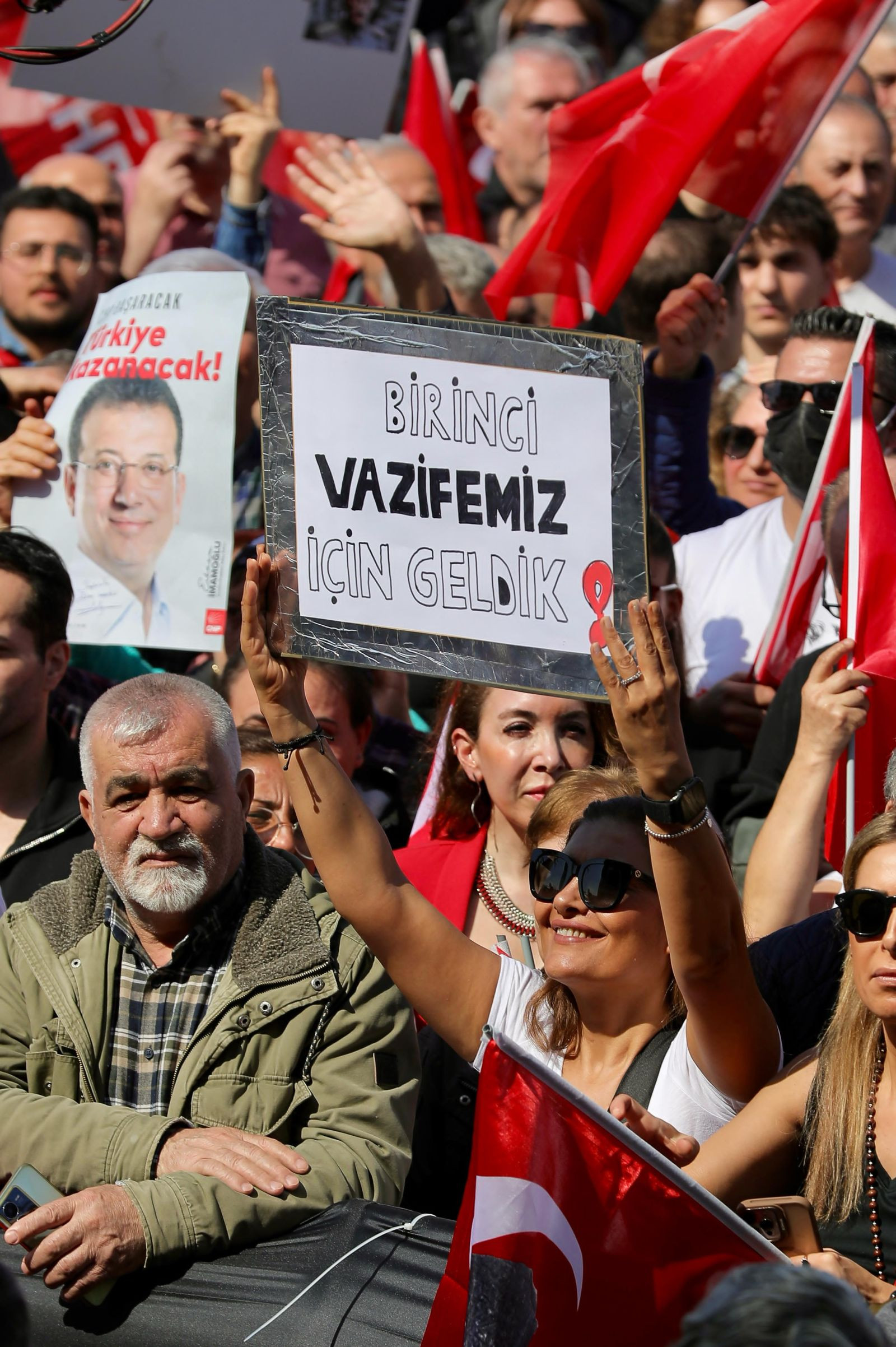 Maltepe'deki İmamoğlu'na Özgürlük mitinginden kareler