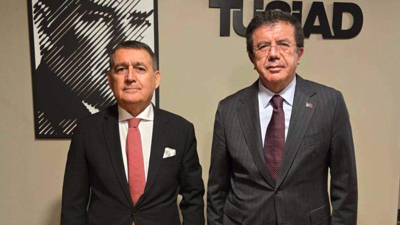TÜSİAD Başkanı Orhan Turan’ı ziyaret eden Zeybekci: Yurt dışı yasağı doğru değil, gözaltı görüntüleri de hoş değildi