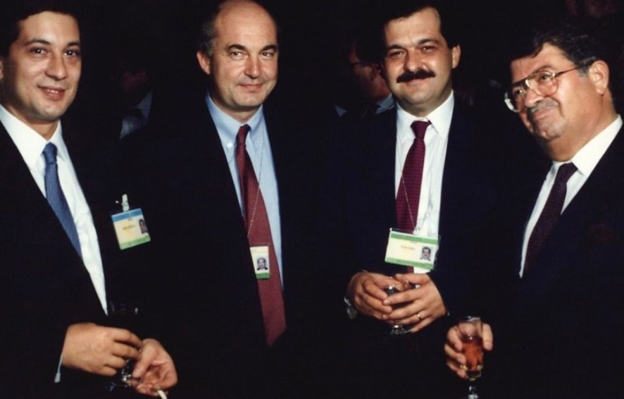 Soldan sağa: Rüşdü Saracoğlu, Kemal Derviş, Ercan Kumcu, Turgut Özal