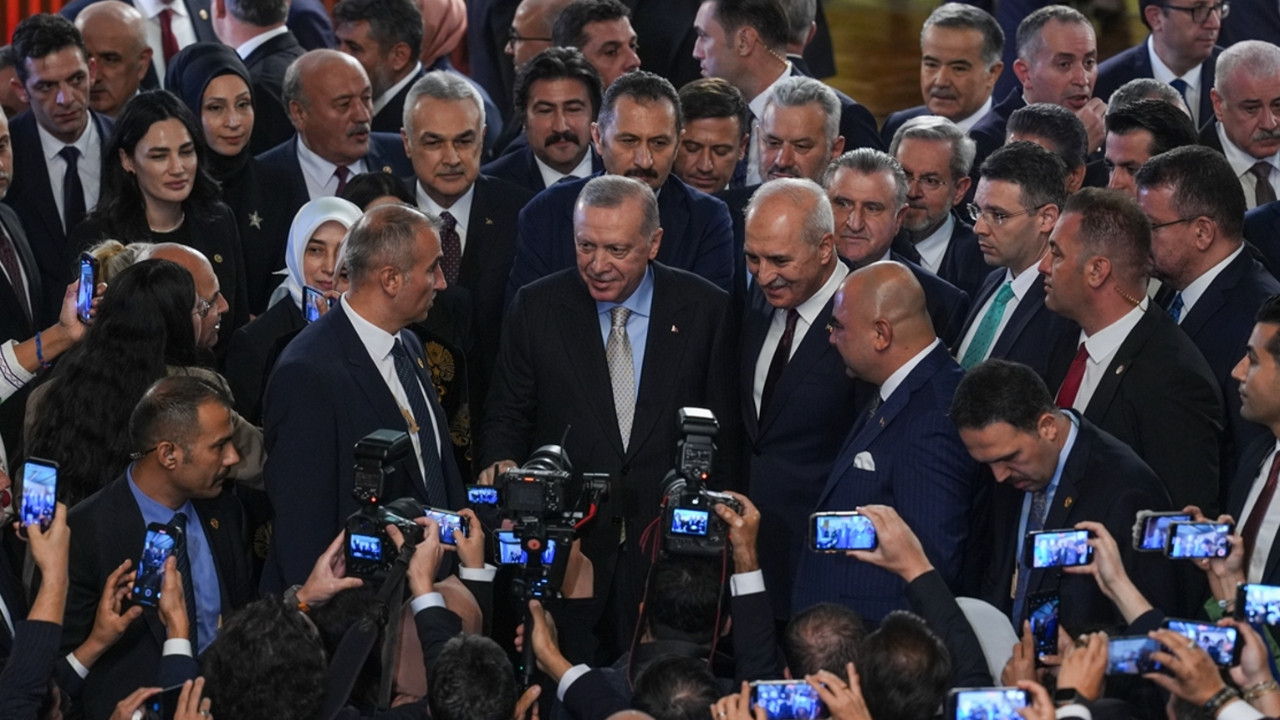 Erdoğan'dan TBMM açılış resepsiyonunda F-35 açıklaması: Biz onlara "Parayı verdik, siz hala F-35'leri vermediniz'' dedik