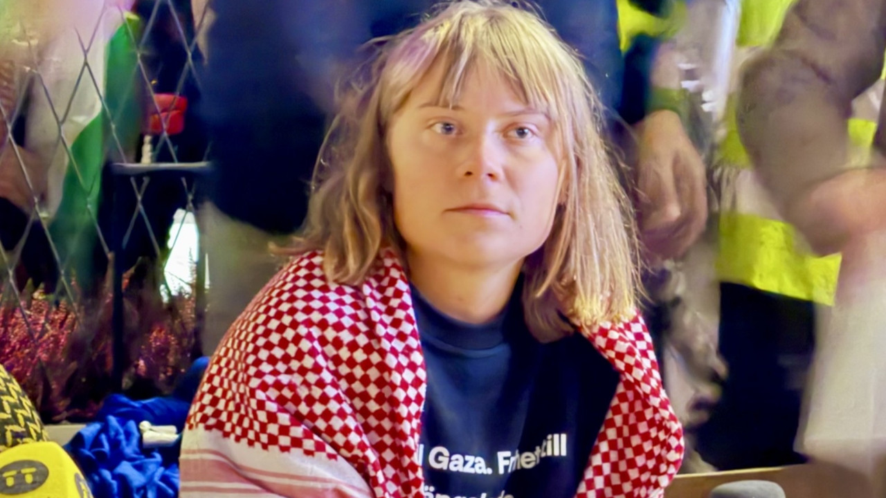 Greta Thunberg, Londra'da Filistin eyleminde gözaltına alındı