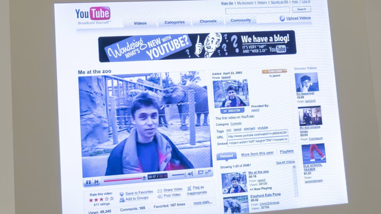 YouTube'a yüklenen ilk video müzelik oldu