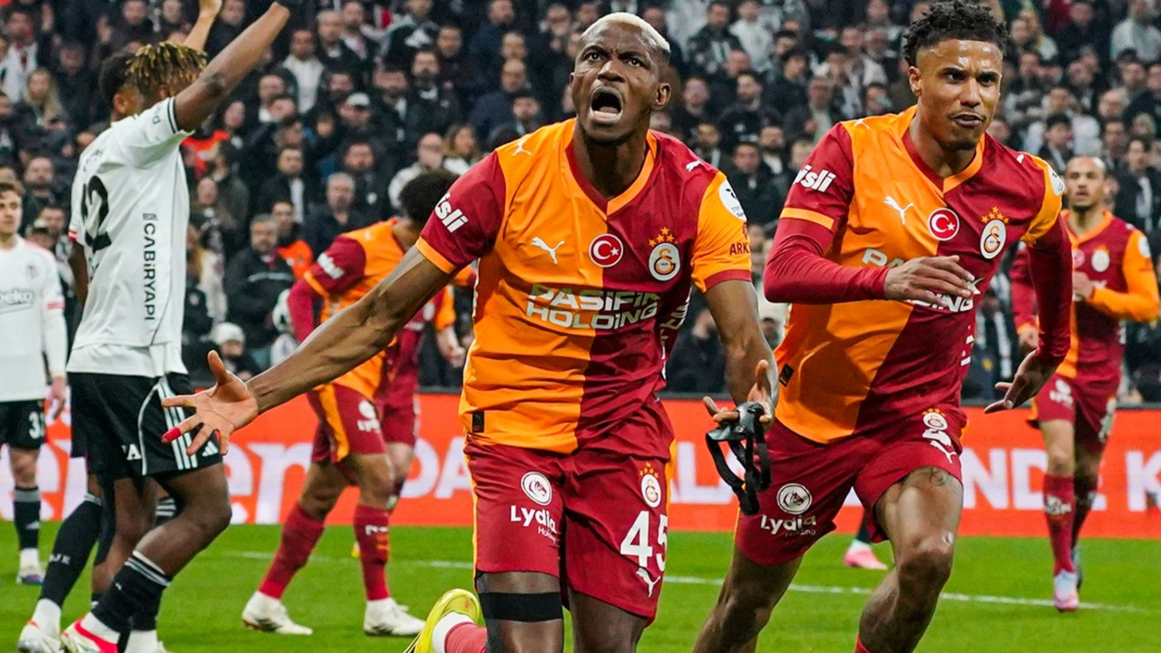 Derbide zafer Galatasaray'ın: 10 kişi oynadığı derbide Beşiktaş'ı 1-0 mağlup etti
