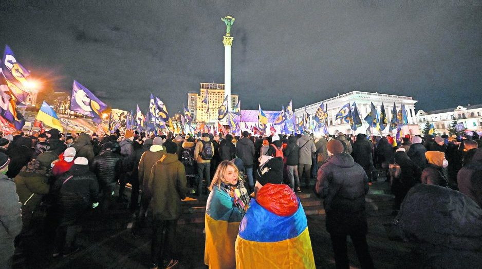 Kiev sokaklarında işgal tedirginliği